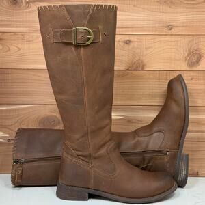 Harley-Davidson Keyser Chocolate Brown Leather Boots (D84486) Women's size 8.5 M